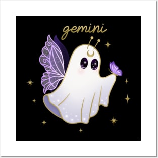 Gemini Butterfly Fairy Ghost Posters and Art